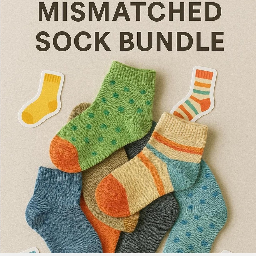 Colorful Mismatched Sock Bundle